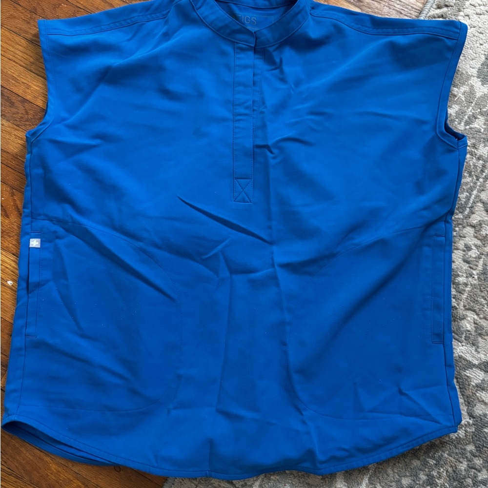 Figs Royal Blue Rafaela Scrub Top